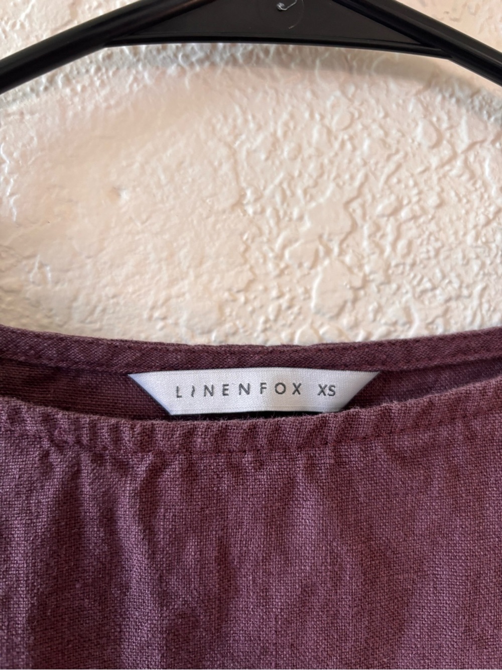 Linen Fox Mona Top in Eggplant - Picture 5 of 5